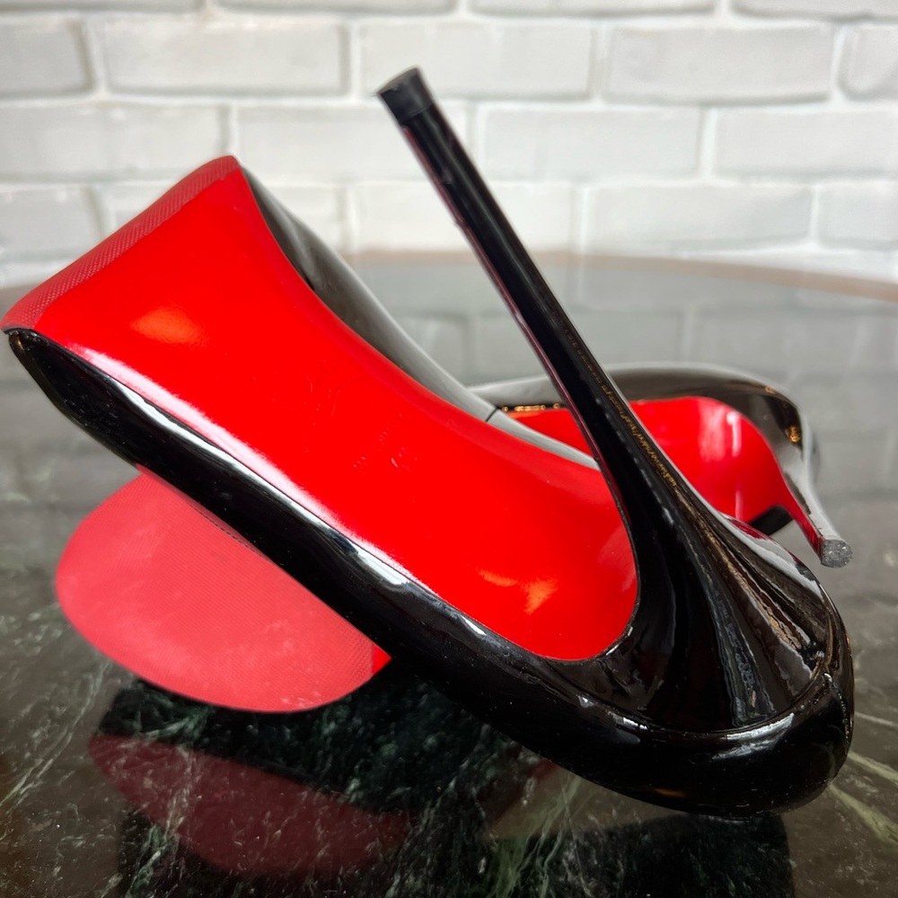 Christian Louboutin Very Prive Patent PeepToe Pumps perfect condition ❤️ - Picture 11 of 13